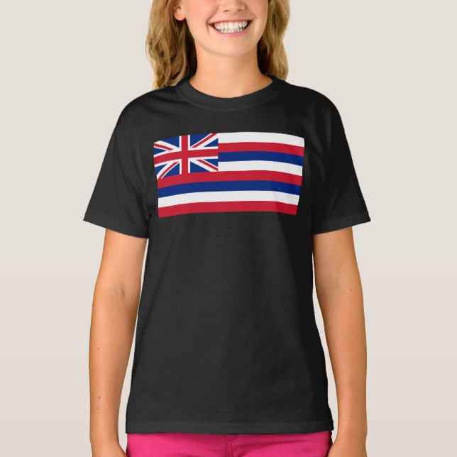 T-shirt Hawaii, drapeau de l'État d'Hawaii Aloha Paradis (Devant)