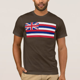 T-shirt Hawaii, drapeau de l'État du paradis de l'aloea ha