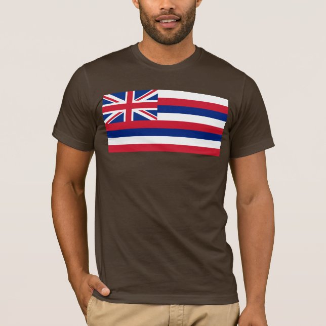 T-shirt Hawaii, drapeau de l'État du paradis de l'aloea ha (Devant)