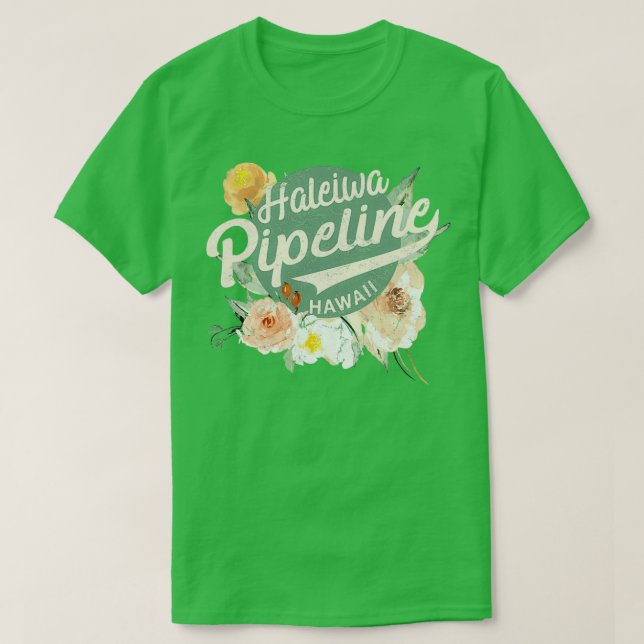 T-shirt Hawaii Haleiwa Pipeline Oahu North Shore Surf Desi (Design devant)