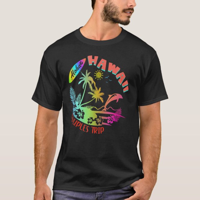 T-shirt Hawaii Hawaiian Aloha Vacation Matching Family Gro (Devant)