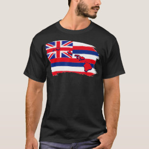T-shirt Hawaii Hawaiian Flag Beach Aloha Summer Vacances S