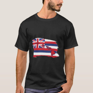 T-shirt Hawaii Hawaiian Flag Beach Aloha Vacances d'été