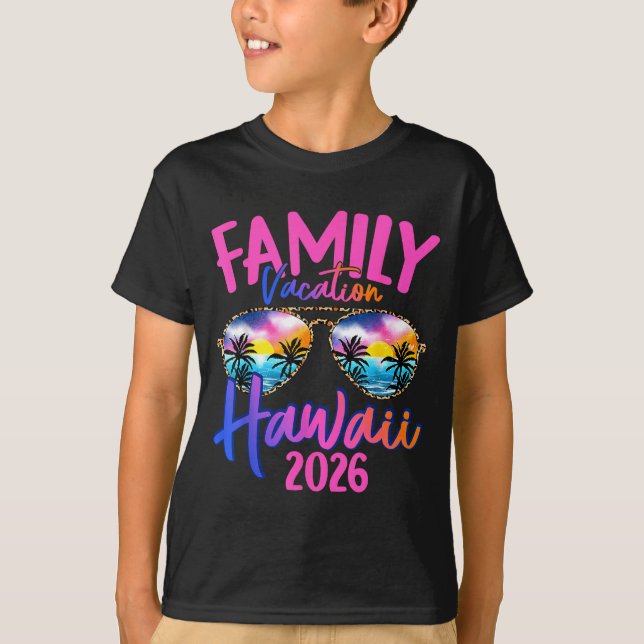 T-shirt Hawaii Hawaiian Vacation 2026 Souvenir Matching Fa (Devant)