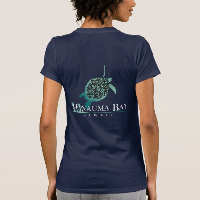 T-shirt Hawaii Îles Turtle Hanauma Bay (Dos)