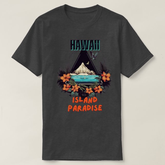 T-shirt Hawaii Island Paradise 2 (Design devant)