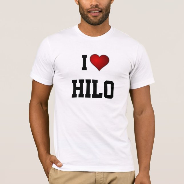 T-shirt Hawaii : J'AIME HILO (Devant)