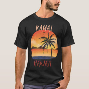 T-shirt Hawaii Kauai Famille Vacances Palmiers Ocean Sun