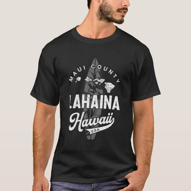 T-shirt Hawaii Lahaina Maui Hawaii (Devant)