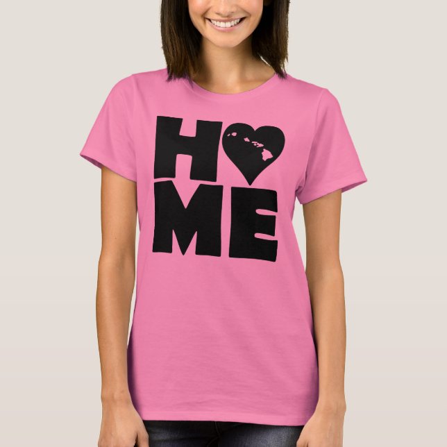 T-Shirt Hawaii Maison du cœur d'État (Devant)