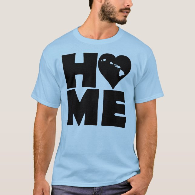 T-Shirt Hawaii Maison du cœur d'État (Devant)