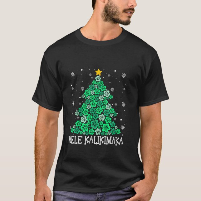 T-shirt Hawaii Mele Kalikimaka Joyeux Noël Hawaïen Xm (Devant)