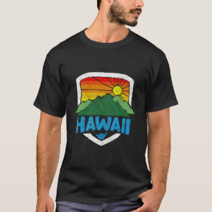T-shirt Hawaii Mountain Et Rainbow Sky Beach
