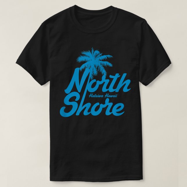 T-shirt Hawaii North Shore Haleiwa Hawaii Palm Tree  (Design devant)
