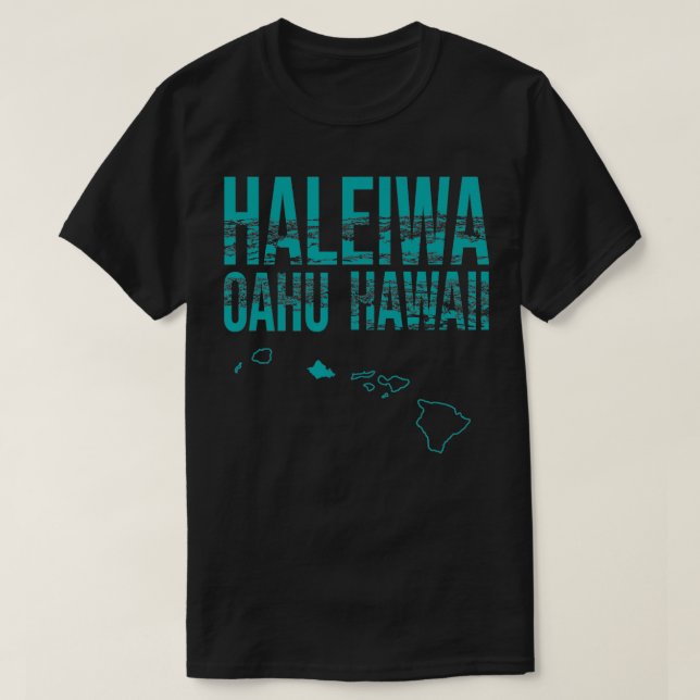 T-shirt Hawaii North Shore Oahu Haleiwa Surf hawaïen (Design devant)