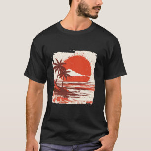 T-shirt Hawaii Oahu Honolulu Maui Waikiki Volcan Surf Ret