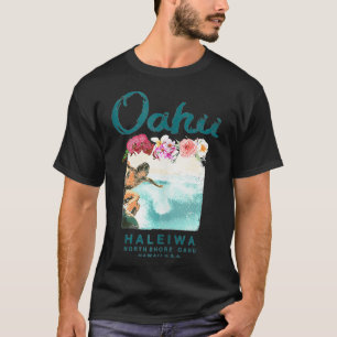 T-shirt Hawaii Oahu North Shore Vintage Surf hawaïen