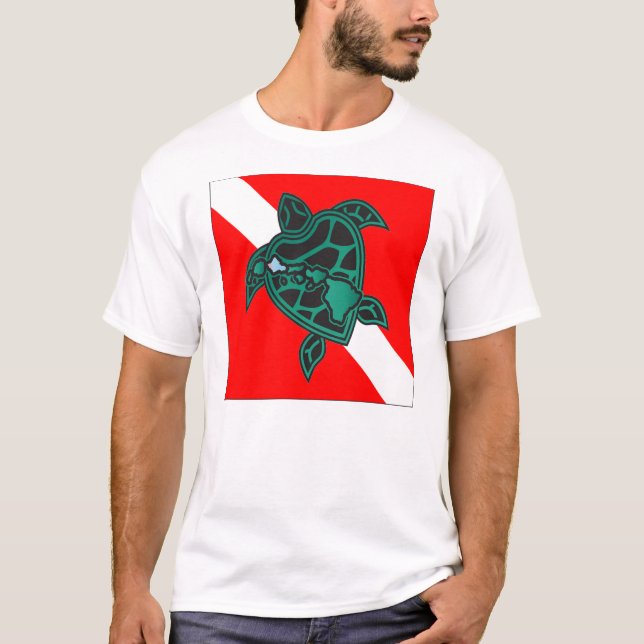 T-shirt Hawaii Plongée - Hawaii Turtle (Devant)