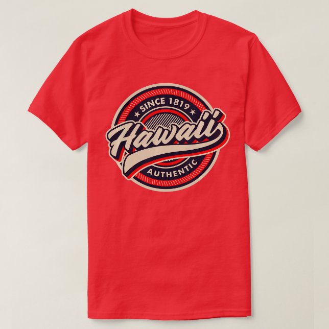 T-shirt Hawaii Retro Montagnes Vintages Randonnée naturel (Design devant)