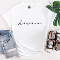 T-shirt Hawaii Script State pour femmes