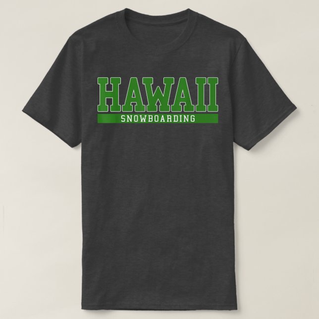 T-shirt Hawaii Snowboard (Design devant)