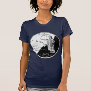 T-shirt Hawaii State Faux Quarter