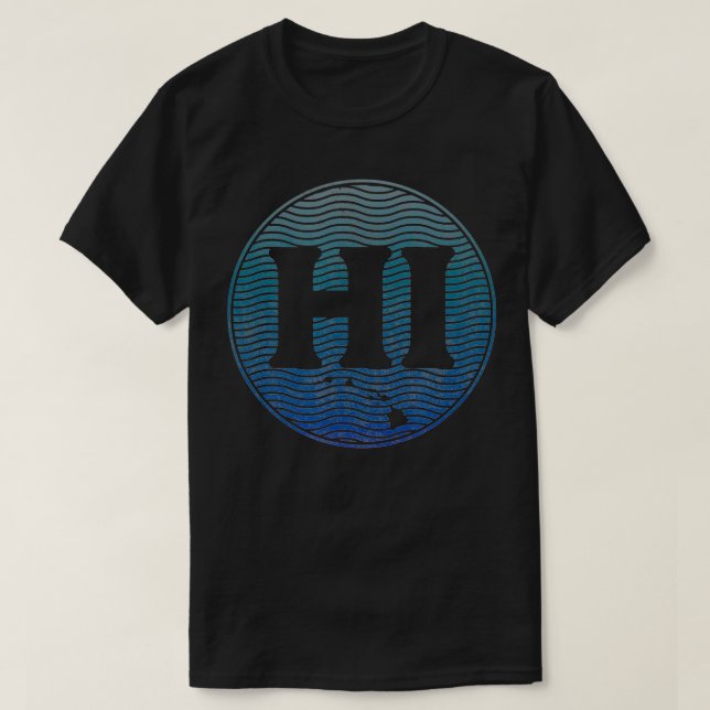 T-shirt Hawaii State Hawaii Islands HI Beach Surfer Oce (Design devant)
