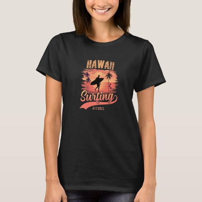 T-shirt Hawaii Surf Premium 1 (Devant)