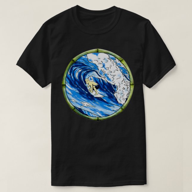 T-shirt Hawaii Tiki Surf Surf Surfboard Surfboard 2Side (Design devant)
