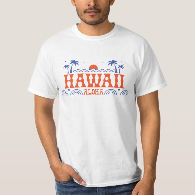 T-shirt Hawaii tropical Aloha (Devant)