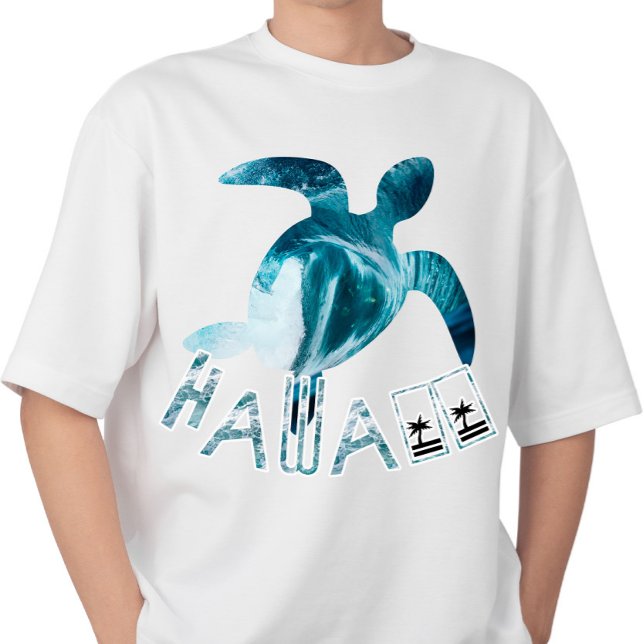 T-shirt Hawaii Turtle Wave Holiday (Créateur téléchargé)