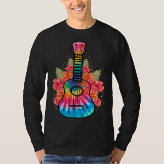 T-shirt Hawaii Uke Flower Ukulele Guitar