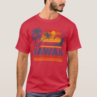 T-shirt Hawaii Vacances Coucher de soleil mignon Les année