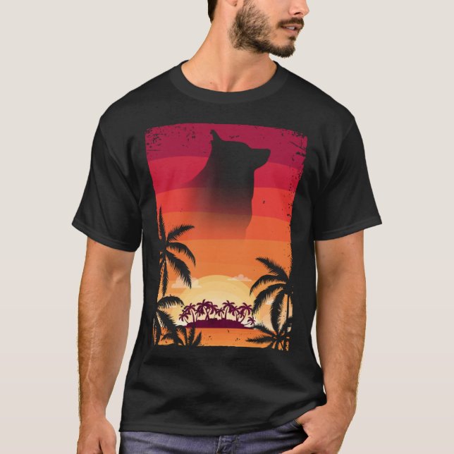 T-shirt Hawaii Vacation Schipperke  Schipperke (Devant)