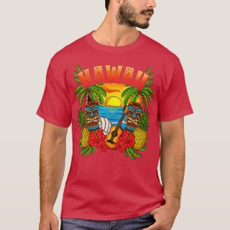 T-shirt Hawaii Vacation Surf Plage Plage Hawaiian Souv