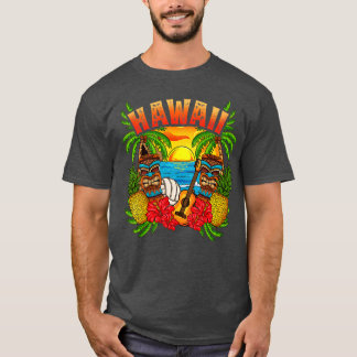 T-shirt Hawaii Vacation Surf Plage Plage Hawaiian Souv