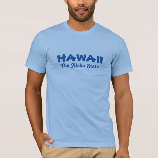T-shirt HAWAII vêtements de texte personnalisés (Devant)