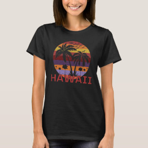 T-shirt Hawaii Vintage Palm Trees Voyage