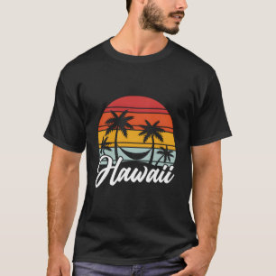 T-shirt Hawaii Vintage Vacances Plage Océan Été Hawaii