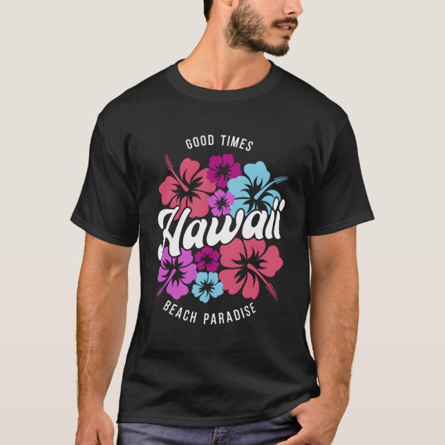 T-shirt Hawaii Waikiki Surf (Devant)