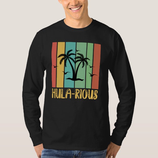 T-shirt Hawaiian Hula Rious Hilarious Hawaii Pineapple Tik (Devant)