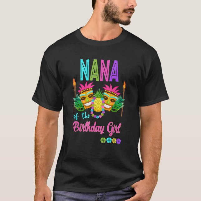 T-shirt Hawaiian Luau Anniversaire Partie correspondant Ti (Devant)