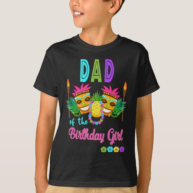 T-shirt Hawaiian Luau Anniversaire Partie correspondant Ti (Devant)