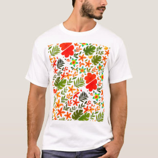 T-shirt Hawaiian pattern