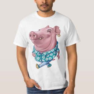 T-shirt Hawaiian Pig