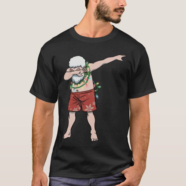 T-shirt hawaiian santa dab dance Mele Kalikimaka  christma (Devant)