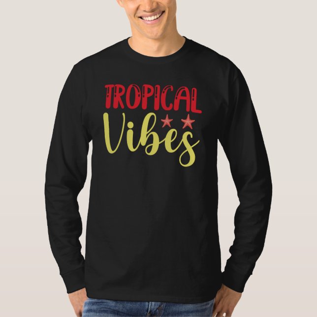 T-shirt Hawaiian Tropical Vibes Tiki Hawaii (Devant)
