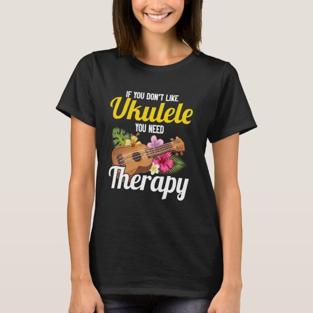 T-shirt Hawaiian Ukulele Uke Si vous n'aimez pas Ukulele v (Devant)