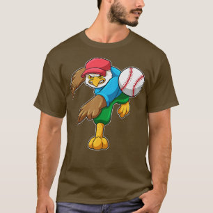 T-shirt Hawk au baseball avec batte de baseball