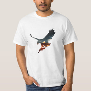 T-shirt Hawk avec chemise rouge 